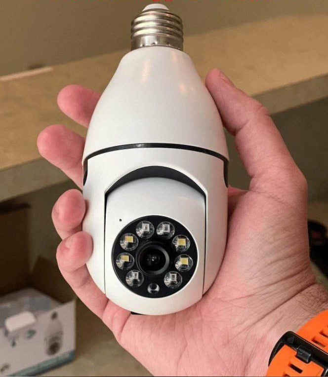 Seguridad CCTV Camara De La Bombilla De 4 Mp Cámara Inalámbrica 5G 2.4GHz WiFi 360 Panorámica Inteligente Detección De Movimiento Bidireccional