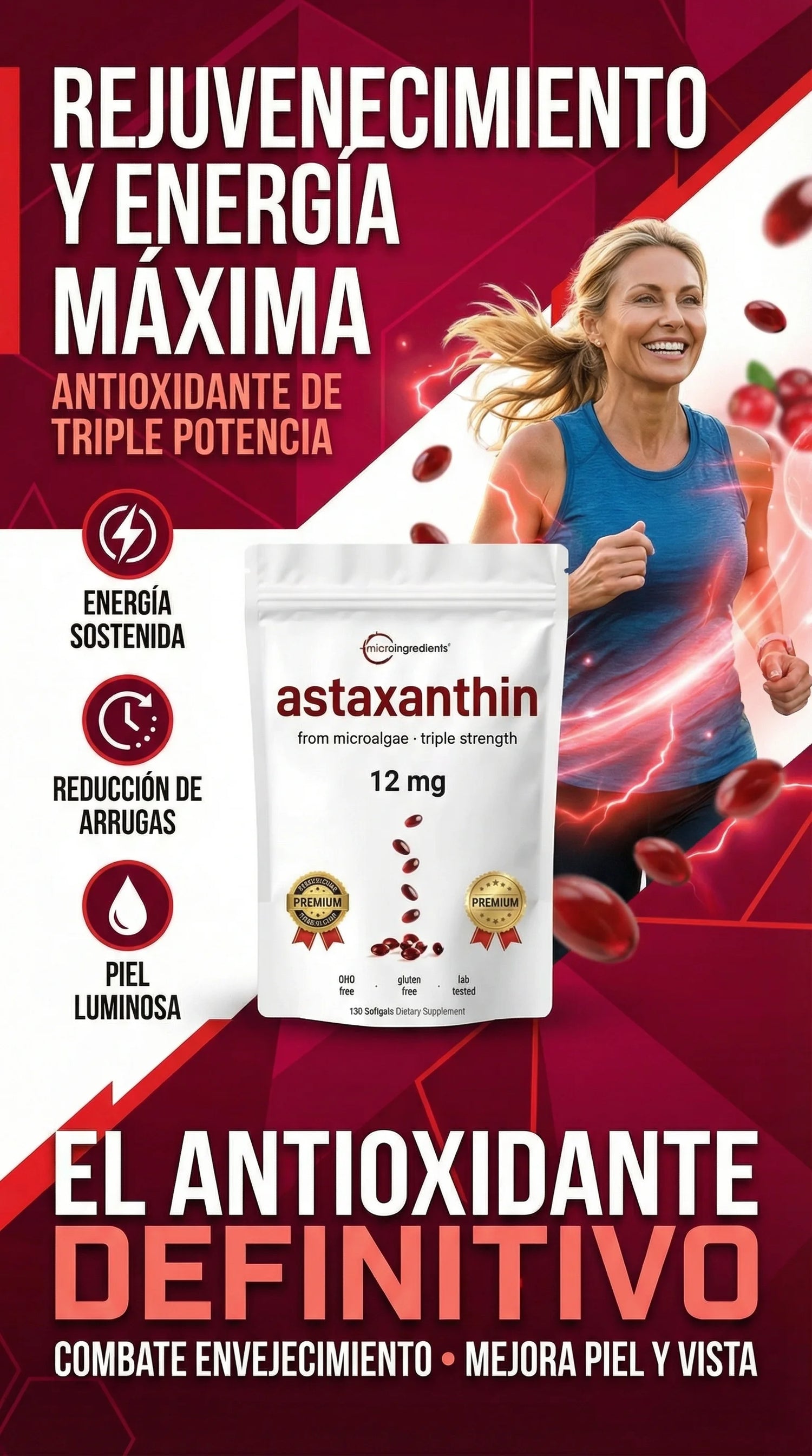 Astaxantina - Juventud Celular & Vitalidad Total