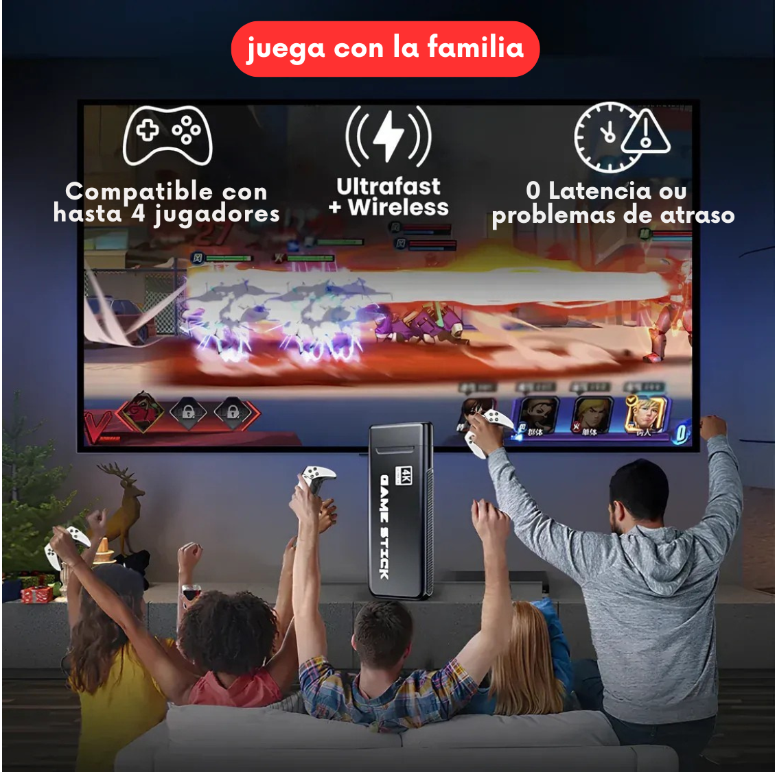 Consola Inalambrica Retro Pro - ¡Vuelve a vivir tu infancia con la Consola Retro de +60.000 Juegos! 🎮