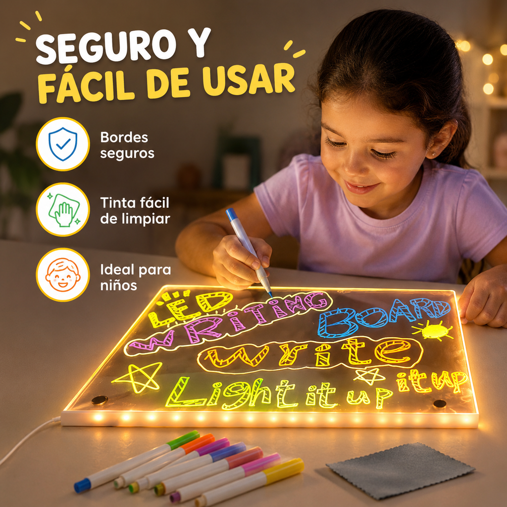 Pizarra LED Kidsy® Grande (20x30)