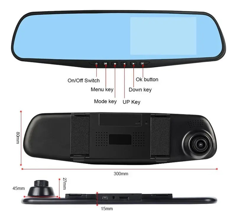 PANTALLA RETROVISOR DE CARRO
