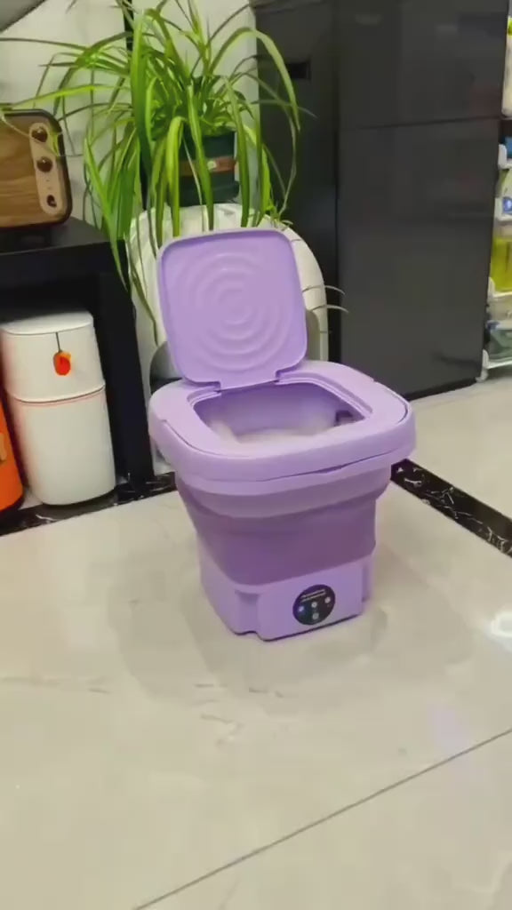 LAVADORA PLEGABLE PORTÁTIL SECADORA